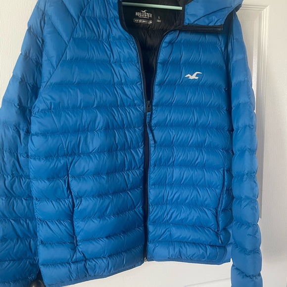 Hollister Blue Puffer Jacket - Picture 2 of 3